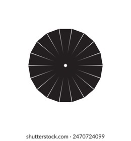 Circular radial lines with dots at line's ends design eps 10