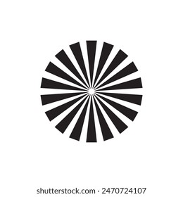 Circular radial lines with dots at line's ends design eps 10