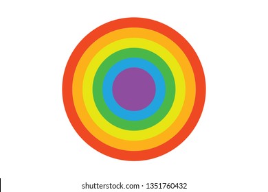 Circular rainbow vector