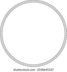 circular rebar frame outline with copy space for text or design