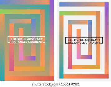  circular rectangle portrait abstract background