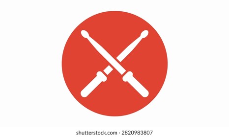 A circular red sign featuring a white crossbar and diagonal white lines indicating prohibition or no entry