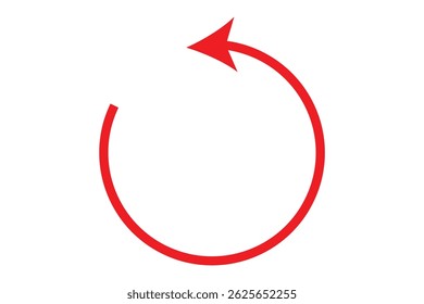Circular Refresh Arrow Icon for Update and Synchronization Concept