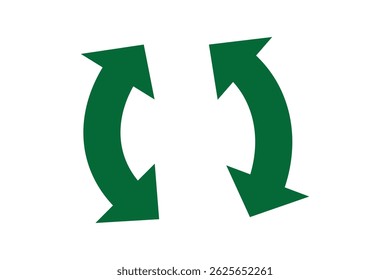 Circular Refresh Arrow Icon for Update and Synchronization Concept