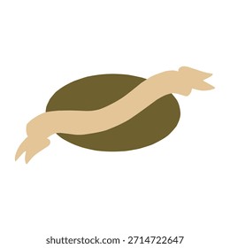 Vector de Anuncio de cinta circular para insignia vintage, etiqueta y emblema, embalaje, con diseño de espacio de texto vacío.