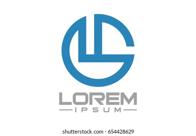 circular ribbon logo concept