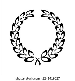circular rice logo isolated on white background. rice company logos and symbols with unique and various shapes. circular rice logo shapes