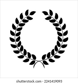logotipo circular de arroz aislado en fondo blanco. logotipos y símbolos de la compañía de arroz con formas únicas y diversas. formas de logotipo de arroz circular