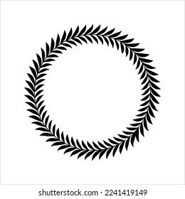 circular rice logo isolated on white background. rice company logos and symbols with unique and various shapes. circular rice logo shapes