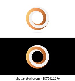 circular ring, abstract logo, minimalist logo