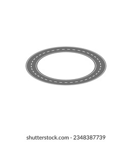 Circular road icon. Vector illustration. EPS 10.