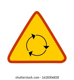 circular road traffic signs simple and attractive design