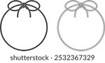 circular rope lace frame with copy space for text or design