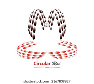Circular Rot Design Logo Vector Template