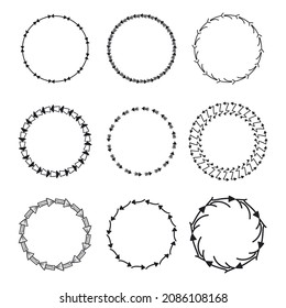 ilustración vectorial de flechas de rotación circular
