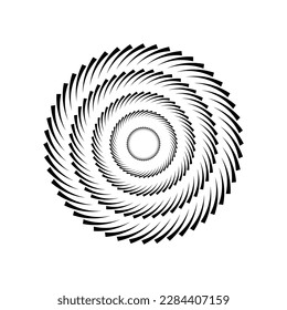 Circular Rotation Design Element. Abstract Circle Icon. Vector Art.