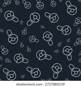 Sierra circular hermoso elemento de diseño de moda Ilustración vectorial de fondo colorido.eps