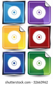 circular saw blade color