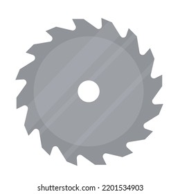 Circular Saw Blade Flat Vector Illustration Stock Vector (Royalty Free ...