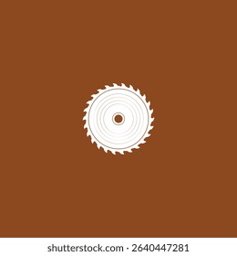 Circular saw blade icon flat vector design