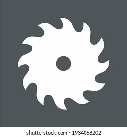 Circular saw blade icon quality vector illustration cut