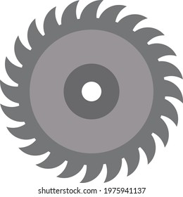 Circular Saw Blade Icon Quality Vector Illustration Cut