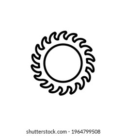 Circular Saw Blade icon in vector. Logotype