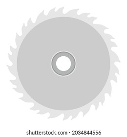 Circular saw blade isolated on white background. Vector