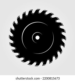 Circular Saw Blade isolated on white background. Vector illustration