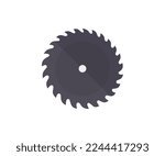 Circular saw blade, round saw blade logo design. Wood working, Symbol of saw mill vector design and illustration.
