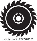Circular Saw Blade Tool Icon Vector