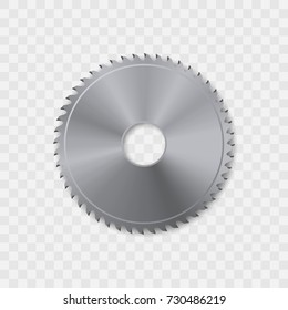 Circular saw blade vector icon.