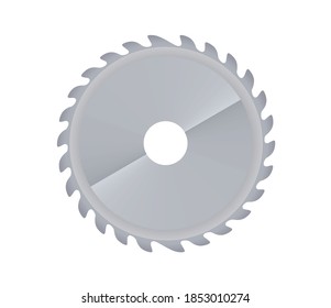 Circular saw blade. vector illustration