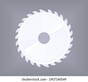 Circular saw blade. vector illustration