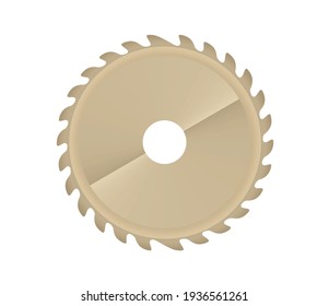 Circular saw blade. vector illustration