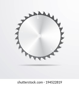 Circular saw blade vector illustration.
