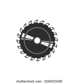 circular saw blade vector illustration design template