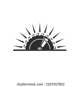 circular saw blade vector illustration design template