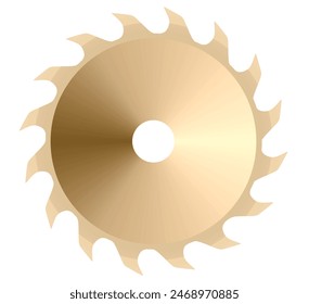Circular saw blade. vector illustration