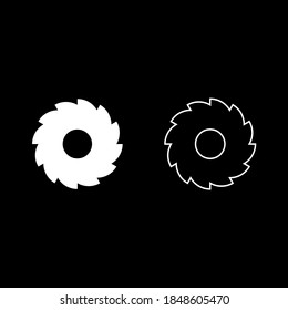 Circular saw blade white color