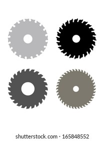 Circular saw blades, vector illustration