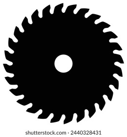  hojas de sierra circulares, ilustración vectorial
