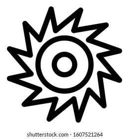 
Circular saw, cutter Isolated Vector Icon which can be easily modified or edited
