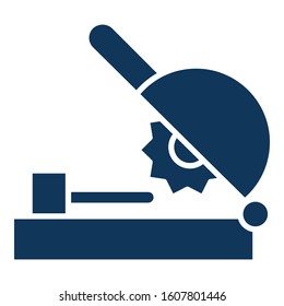 
Circular saw, cutter Isolated Vector Icon which can be easily modified or edited
