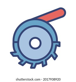 Circular saw Fill inside vector icon which can easily modify or edit 