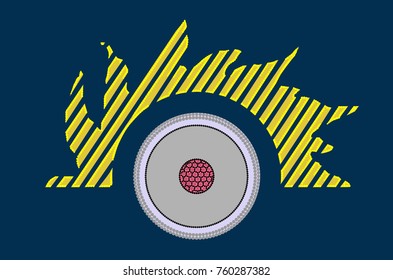 Circular saw, fire