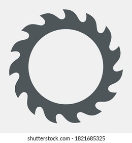 Circular saw frame blade icon quality vector illustration cut