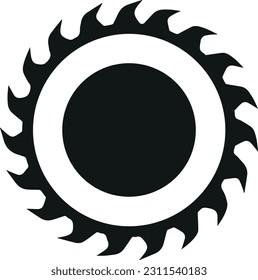 Circular Saw Grinding Blade Icon (Editable) - Vector Illustration