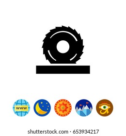 Circular saw icon