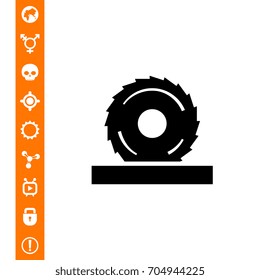 Circular saw icon